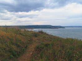 Walk along the cliff edge.