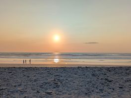 The beach is great in the evening too