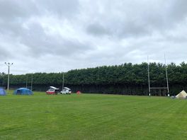 Near camped on a pitch