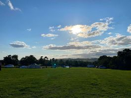 Campsite view from the third field