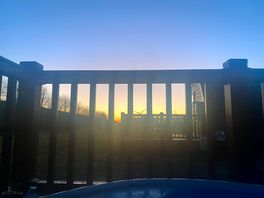 Hot tub over looking the sunset