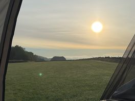 Sunrise view from tent