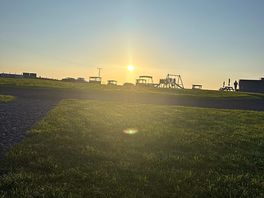 View from our pod of the park