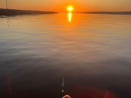 Paddling in the harbour