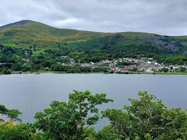 A view of llanberis and the campsite.