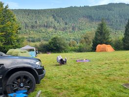 Campsite on a sunny day