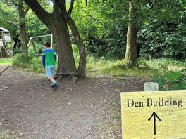 Beautiful natural woodland playground