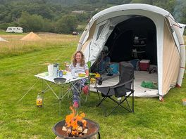 First campfire and meal