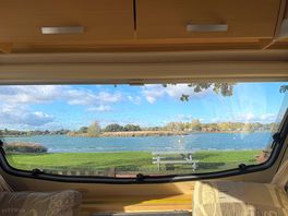 Serviced pitch facing the lake