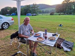 Enjoying the spectacular scenery
