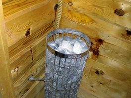 Sauna stones hot hot hot