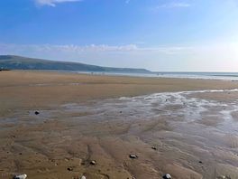 Barmouth beach a short walk from camp.