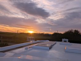Sunset.