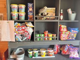 Honesty shop, lots of essentials, great idea