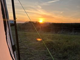 Sunset from tent