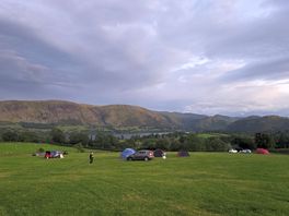 View looking over the campsite of where we stayed.