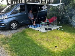 Our campervan pitch number 2 with extra garden