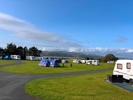 View from shower block
