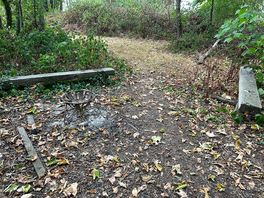 Private fire pit & seating area