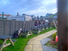 Over the fence from the beer garden but very peaceful