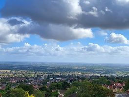 View from the top on the west side of the malverns