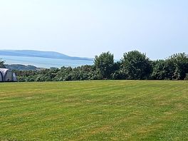 Well kept site with great views.