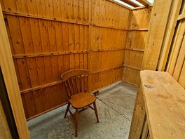 Changing room where when the site is busy two get dried and dressed here to free up the showers