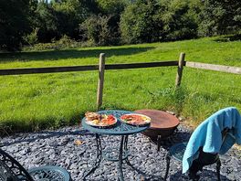 Morning breakfast view.