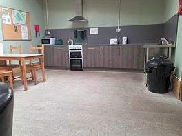 Kitchen and sitting area