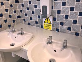 Separate sinks for washing