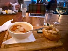 Cauliflower cheese soup