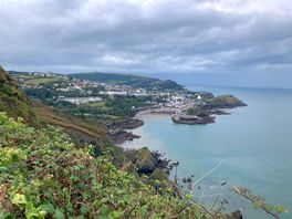 View from top of coastal path