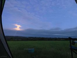 Sat watching moon come up til it was dark