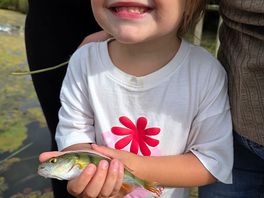 Tilly with her fish