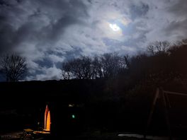 Moon over the cottage