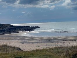 Beach view from the path