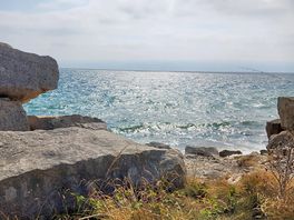 View from walking track near site