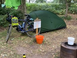 Camping in the woods!