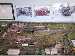 An amazing model of the site when it was a train station.