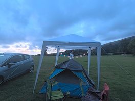 Our set up with loads of space around us, felt peaceful