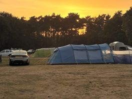 Sun going down at walesby forest