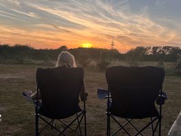 Sunset from our van
