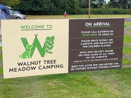 Entrance to camping area