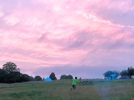 Pink skies