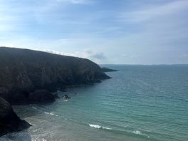 Carfai beach which was two minutes away from the campsite