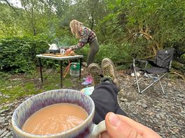 Snug camping pitches