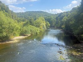 River wye from the swing bridge