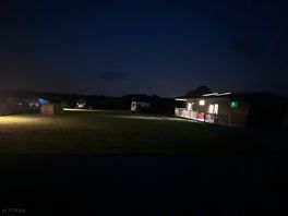 Camp site at night