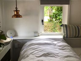 Lovely bed with windows