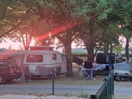 Some of the pitches with sun set